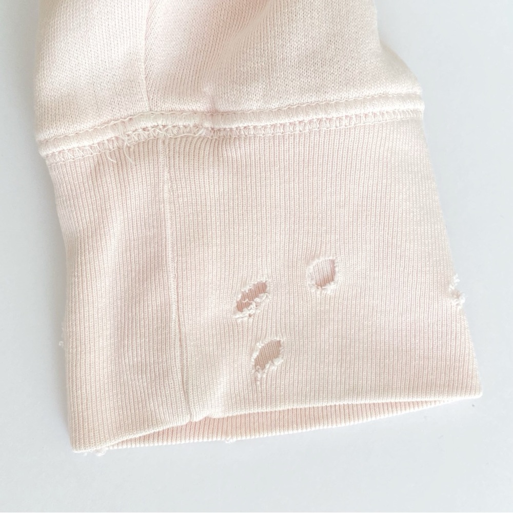 ZADIG & VOLTAIRE pink white ROCK UPPER PRINT SPUS SWEATER scoop neck sweatshirt - Picture 10 of 14